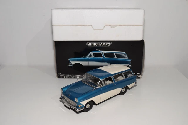 Minichamps 1/43 Opel Rekord Caravan P1 Jaune 1958 – Très Bon état Avec Boîte