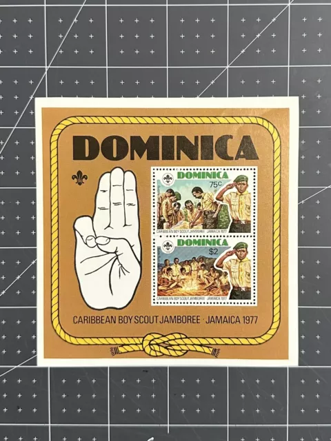 DOMINICA - 1977 CARIBBEAN BOY SCOUT JAMBOREE - Miniature Sheet - MINT NH