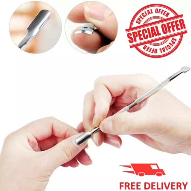 Cuticle Pusher UV Gel Polish Soak Off Remover Tool Nail Arts Cuticle Trimmer