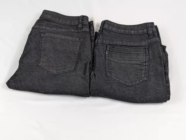 Prana Jeans Black Lot 2 Boot Cut Tapered  Stretch Womans Size 6/28