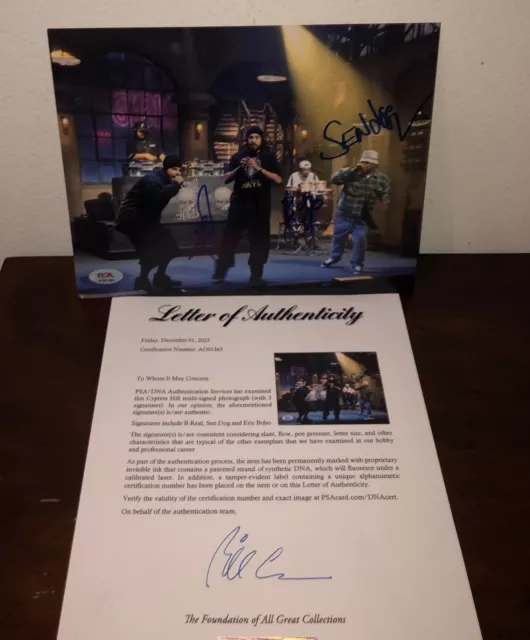 Cypress Hill B Real Bobo Sen Dog Black Sunday Complete Group Signed PSA D