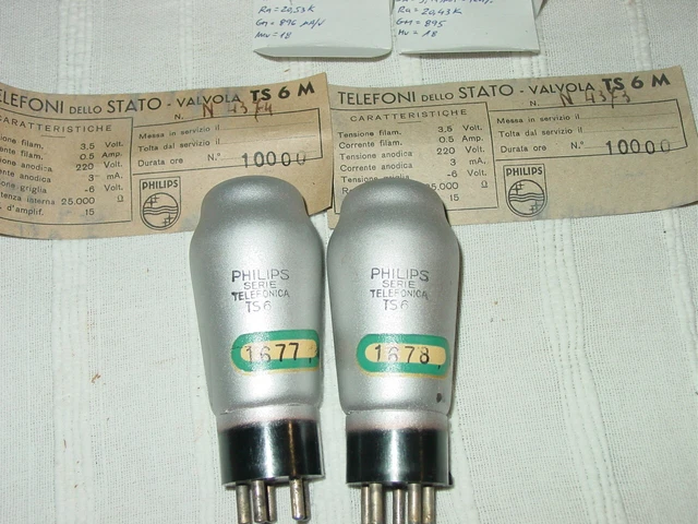 Tube Philips 6AL5 NOS – Lampe TSF Vintage Pour Amplificateur – Neuf Stock