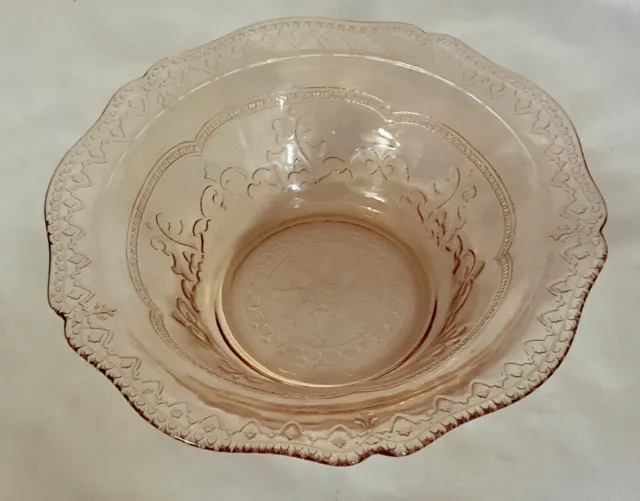 Federal Pink Patrician 8 1/2" Large Berry Bowl