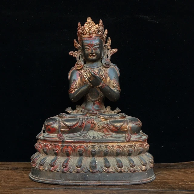 Chinese Exquisite Handmade Guanyin  Bronze Statue