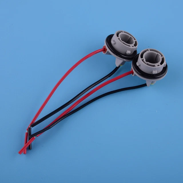 2pcs Universal Car Rear Turn Signal Pigtail Wire Female Bulb Socket Harness