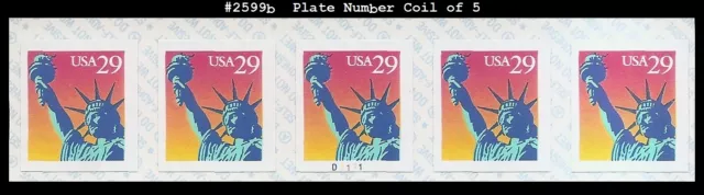 USA4 #2599b MNH PNC5 Pl #D1111 Statue of Liberty S/A