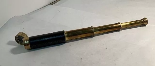 Vintage Telescoping Brass Telescope, 18"