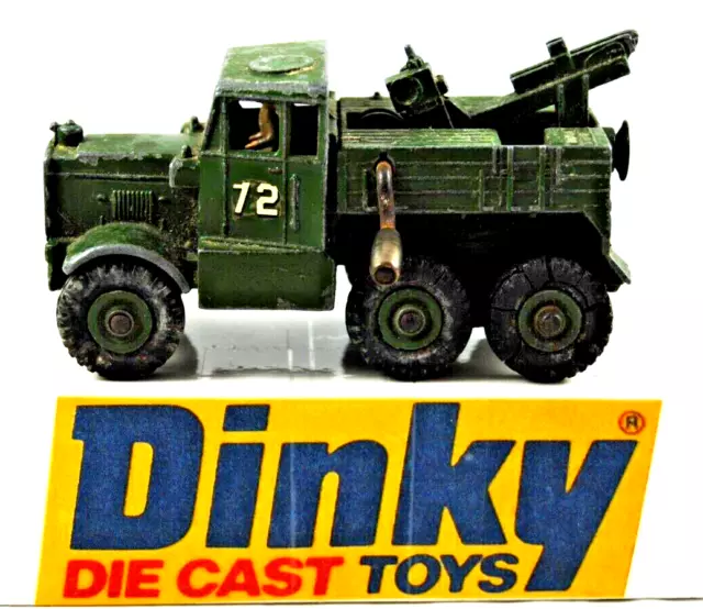 DINKY MECCANO ARMY Militär 661 Classic 6x6 ERHOLUNG ABSCHLEPPER LKW mit FAHRER