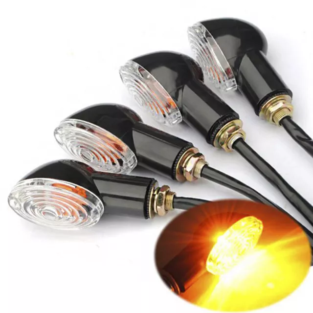 12V 10W Motorcycle LED Turn Signal Indicators Amber Blinker Light  Lamp DHWIP ZF