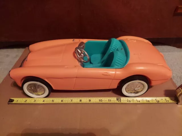 VTG Barbie's 1st car Mattel 1962 Austin-Healey 3000 No Windshield /Back Bumper