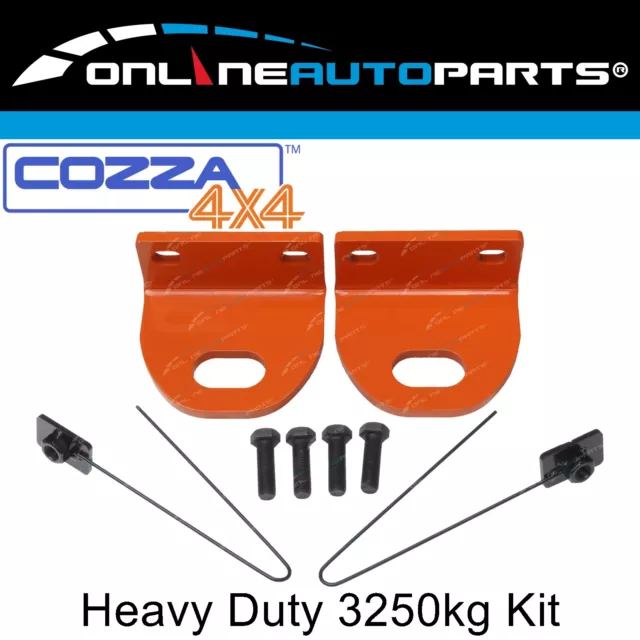 Heavy Duty Recovery Tow Point Pair for Nissan Navara D40 4WD Rated 3250kg