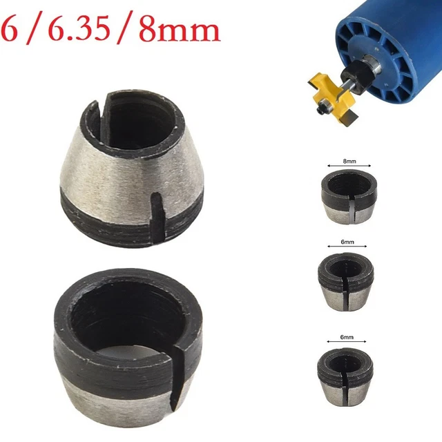 PROFESSIONAL COLLET CHUCK Conversion Kit for Electric Router Bits 2PCS ...