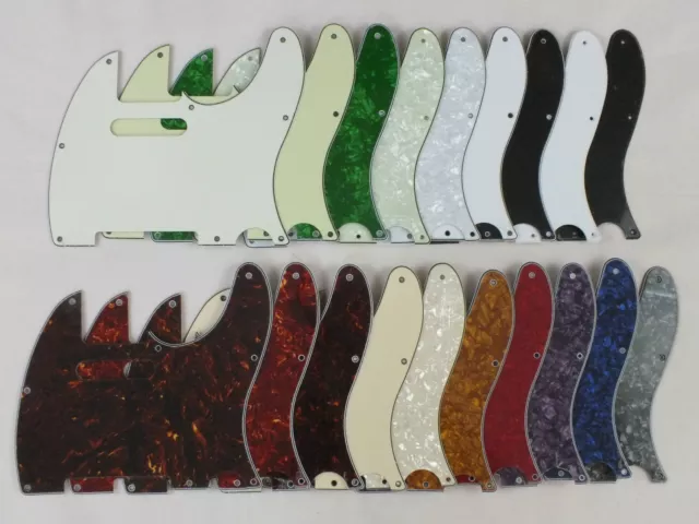 Fender Pickguard pour Telecaster de 8 trous, Noir/Blanc/Noir 3 Plis