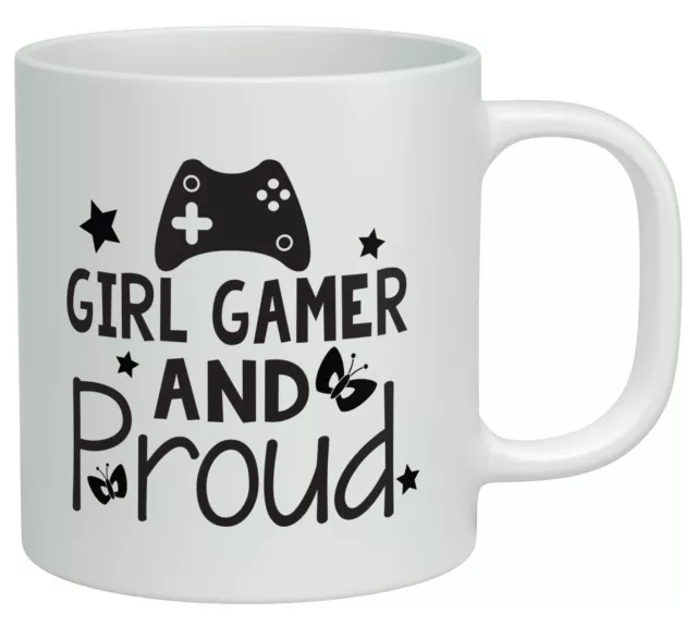 Girl Gamer and Proud White 10oz Video Games Gaming Birthday Novelty Gift Mug