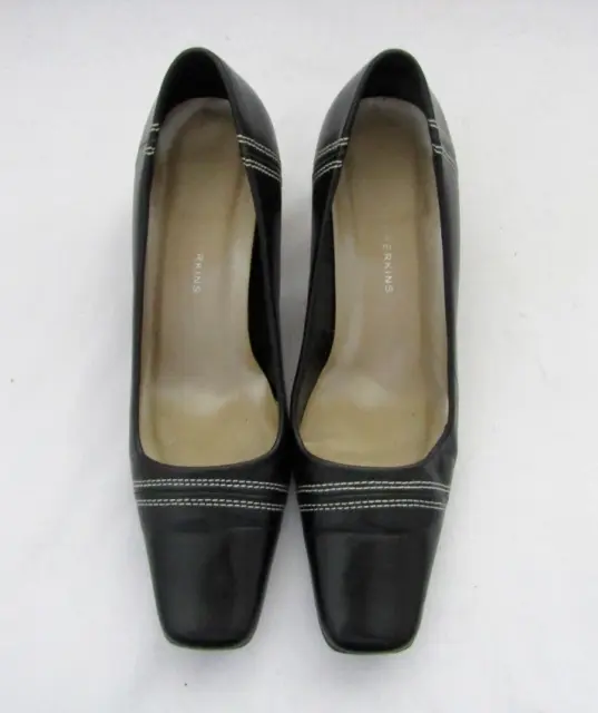 DOROTHY PERKINS SMART Womens Court Shoes Size Uk 5 Eu 38 Black Leather ...