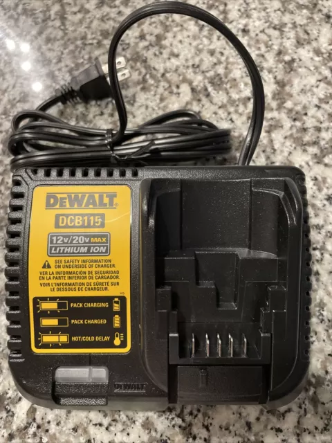 Dewalt GENUINE DCB115 12V-20V MAX Lithium Battery Charger,For Drill,Saw 20V NEW