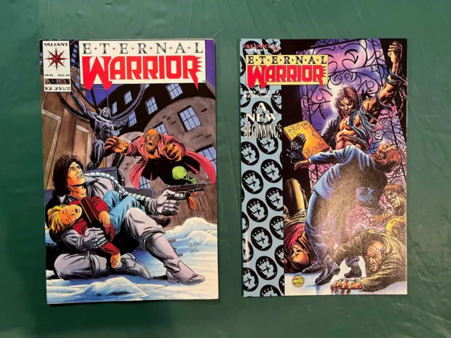 ETERNAL WARRIOR #10 & #27 VALIANT COMICS 1993 COMIC BOOK Lot of 2 NM? Pics!