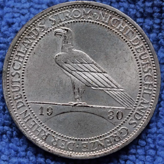 3 Reichsmark Der Rhein Deutschlands Strom nicht Deutschlands Grenze, 1930