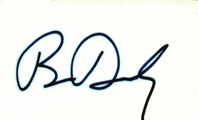 Brian Dennehy Actor Signed 3x5 Index Card with JSA COA
