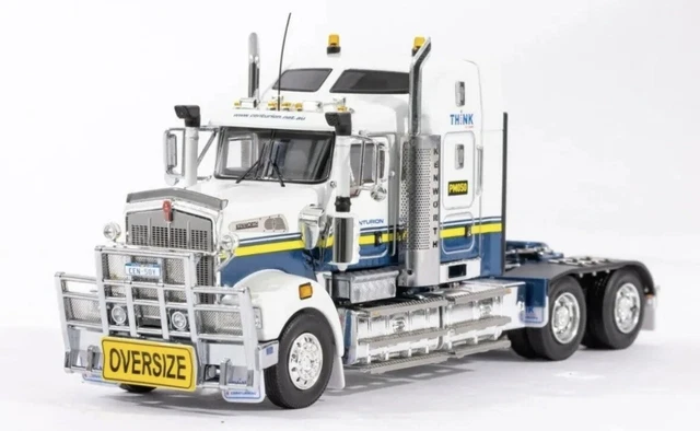 DRAKE 1/50 KENWORTH T909 Ross Transport Pink Diecast Metal Truck