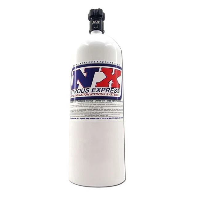 Nitrous Express 15lb Bottiglia W/Fulmine 500 Valvola (6.89 Dia X 26.69 Alto) -