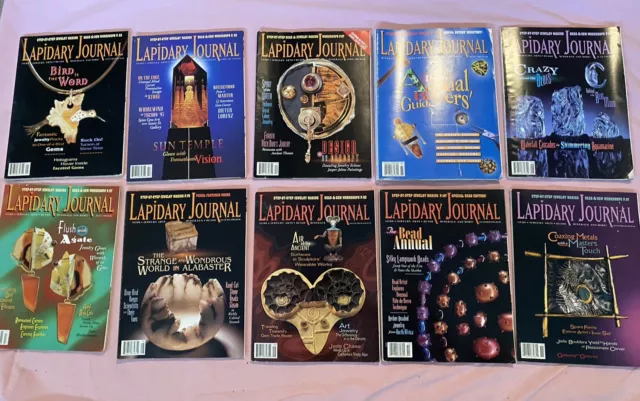 Lot Of 10 Lapidary Journal Magazines 1996