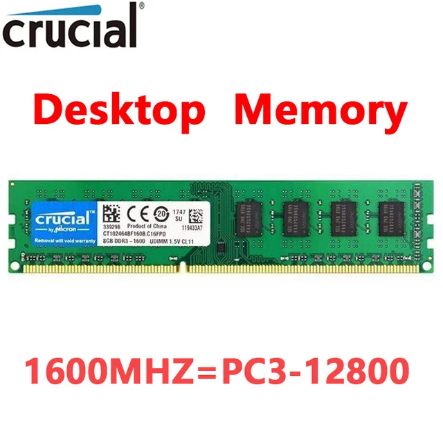 Tietec - Kit de 32 GB (4 x 8 GB) DDR3 1600 Hz (DDR3-1600) PC3-12800
