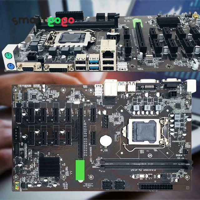 Mainboard Btc B250-BTC 12GPU MINER Motherboard Mining 12 PCI-E LGA1151 DDR4 100% Test ...