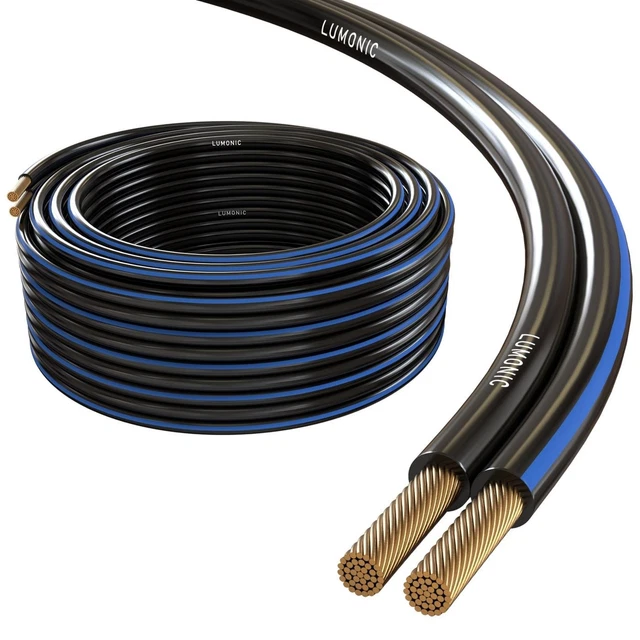 SPC-25 Cavo 2X2,5 Mm Bipolare Piattina Puro Rame Ofc Altoparlanti - Foto 7