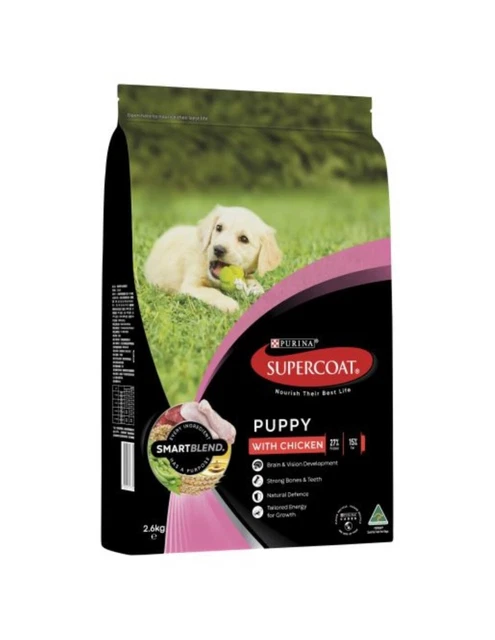 Purina Supercoat Puppy Chicken Pet Food 2.6kg