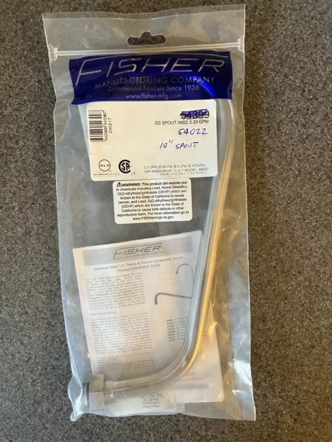 Fisher 54402 10” Stainless Steel Swing Spout