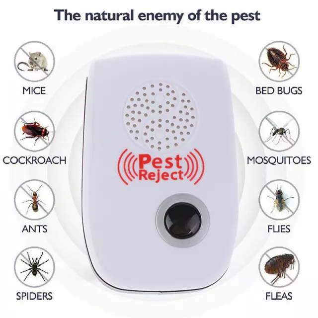 Enhanced Ultrasonic pest killer Electronic Anti Mosquito Insect mouse Repell`js_