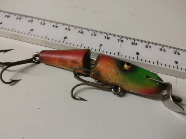 Ver Rare,Vintage,Creek Chub-Rainbow Baby Pikie--Bass,Sea,Pike Fishing Lure