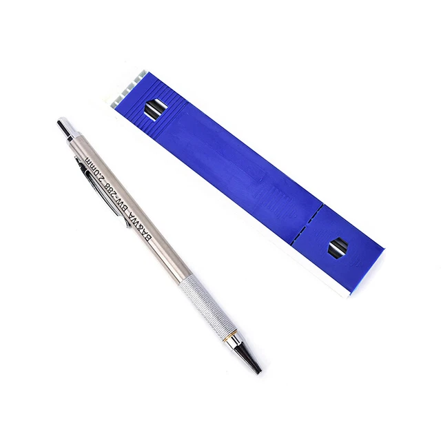 2mm 2B Lead Holder Automatic Pencil + 12 Leads Drafting Automatic Mechanical -DB