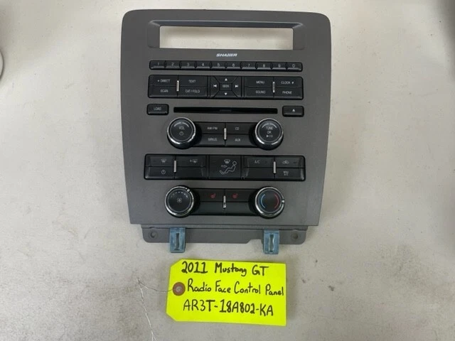 11 Ford MUSTANG 5.0 Gt OEM Radio Resistenza AC Controllo Pannello AR3T-18A802-KA