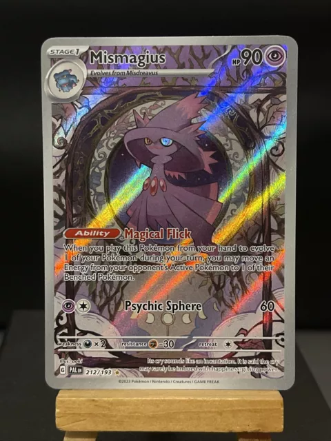 Pokemon Card Mismagius 212/193 Paldea Evolved Illustration Rare Near Mint