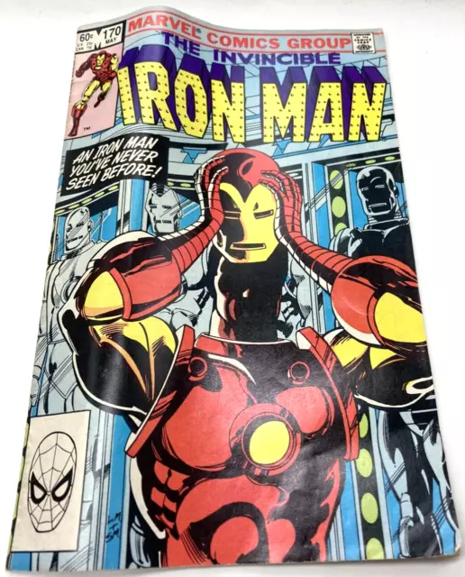 Iron Man #170, Marvel Comics, 1983, 1st James Rhodes as Iron Man