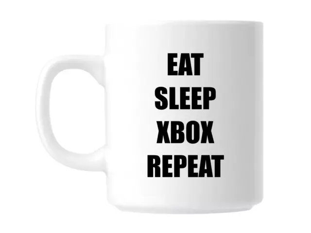 Eat Sleep XBOX Repeat Gift Mug Christmas Birthday Gamer