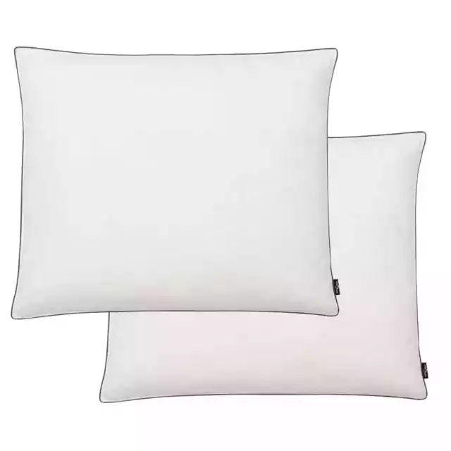 Pillows 2 pcs Down/Feather Filling Light 70x60 cm White