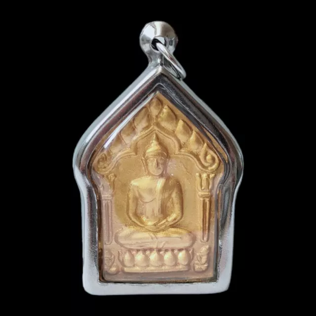 Lp Koon Phra Khun Pean Prai Kuman Buddha RED Thai Amulet Pendant Talisman 2557