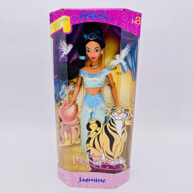 My Favorite Fairytale 2000 JASMINE Disney Classic Aladdin Doll Mattel_28965_NRFB