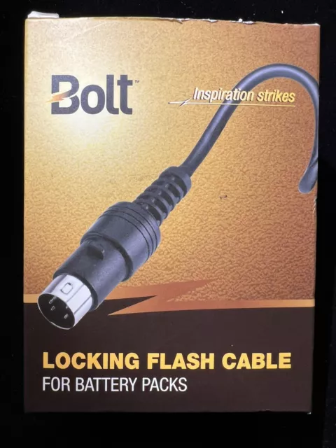 Bolt Locking Flash Cable for battery packs BO-1007 - Nikon