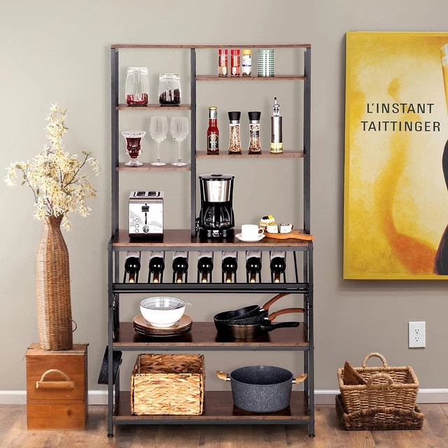 BAKERS RACKS WITH Storage Shelves Steel Layer Shelf Rack Organizer wIth