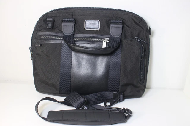 Tumi Alpha Bravo Charleston Briefcase Laptop Bag Ballistic Nylon 232610D - GUC