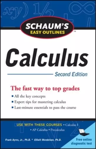 Elliott Mendelson Frank A Schaum's Easy Outline of Calculus, Second Edi (Poche)