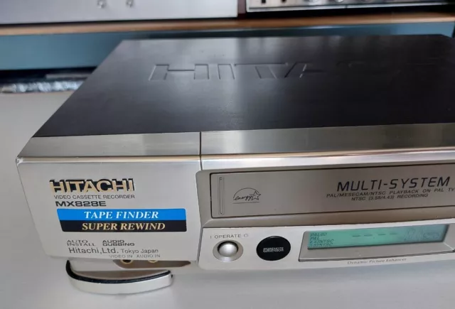 HITACHI VT-MX828E Magnétoscope VHS avec télécommande 3