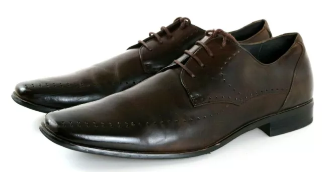 STACY ADAMS MEN'S Dress Shoes Size 12 Leather Brown $45.00 - PicClick