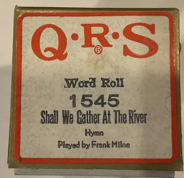 Rollos de piano para jugador de QRS... Reuniremos a T el río