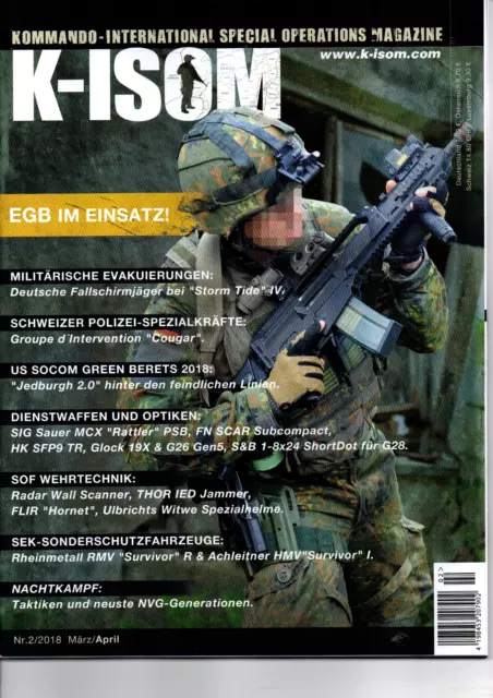 K-ISOM 2/2018 Special Operations Magazin  EGB im Einsatz US Socom Nachtkampf SEK