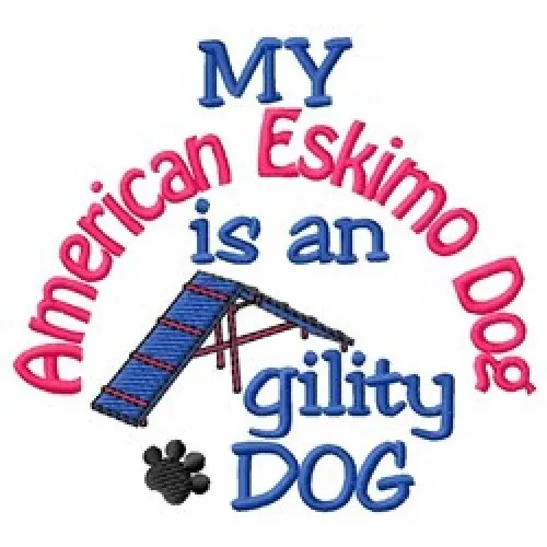 My American Eskimo Dog is An Agility Dog Short-Sleeved T - DC1838L Size S - XXL